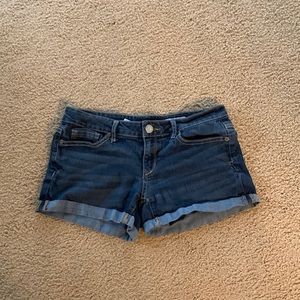Blue jean shorts